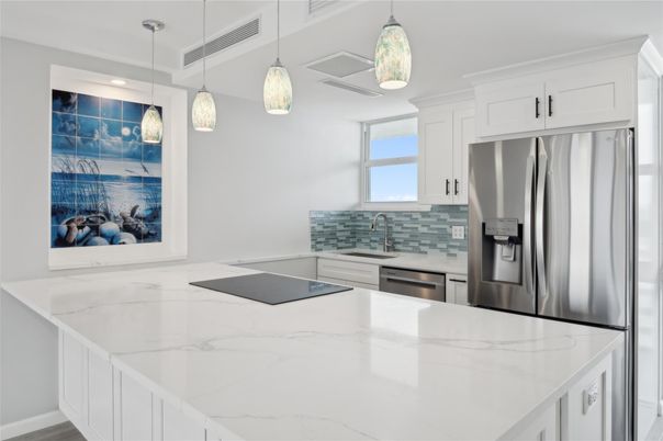 Interior, Kitchen, Pendant Lights, Recessed Lighting, Stainless Steel Appliances