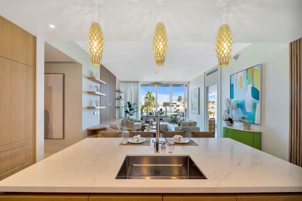 Dining room, Interior, Kitchen, Living room, Pendant Lights, Recessed Lighting