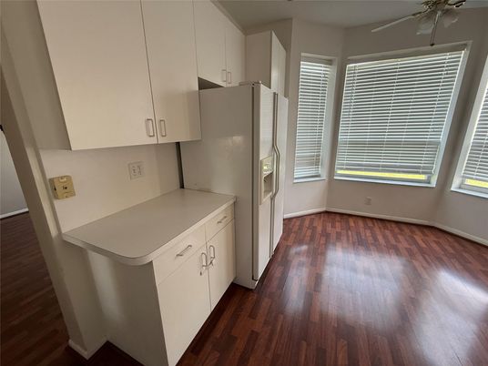 Interior, Kitchen, Wood Texture Flooring