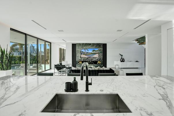 Dining room, Interior, Kitchen, Living room, Recessed Lighting