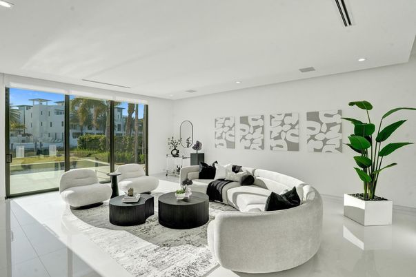 Interior, Living room, Recessed Lighting