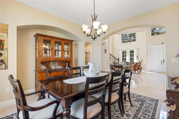 Chandelier, Dining room, Interior