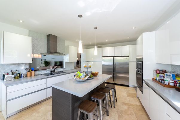 Interior, Kitchen, Pendant Lights, Recessed Lighting, Stainless Steel Appliances
