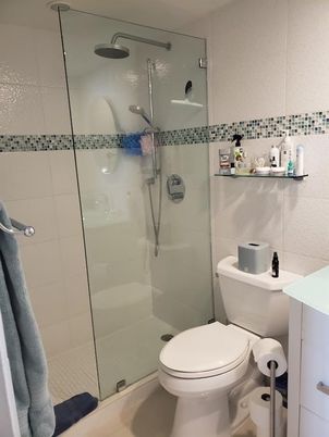 Bathroom, Glass Shower, Interior
