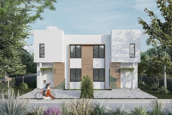 Exterior, Facade, Modern