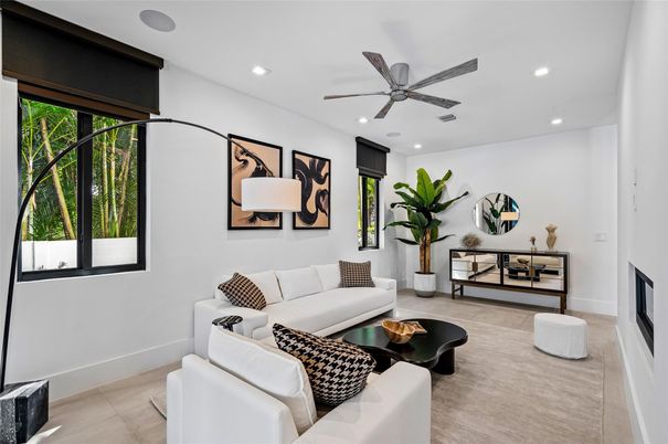 Interior, Living room, Recessed Lighting