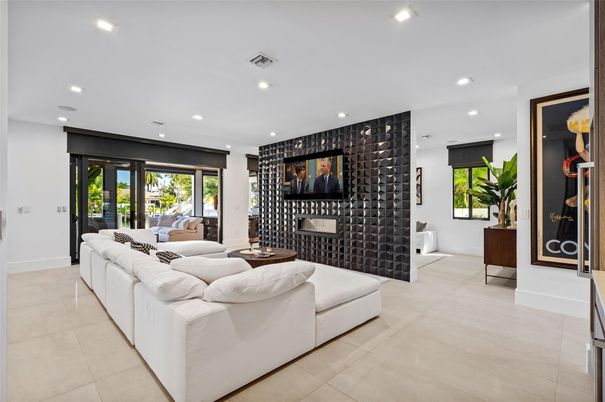 Interior, Living room, Recessed Lighting