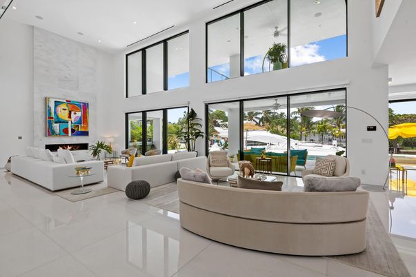 Interior, Living room, Recessed Lighting