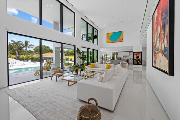 Interior, Living room, Recessed Lighting