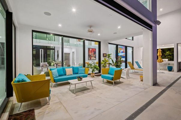 Interior, Living room, Recessed Lighting