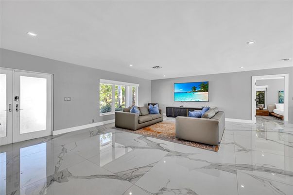 Interior, Living room, Marble, Recessed Lighting