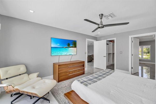 Bedroom, Interior, Recessed Lighting