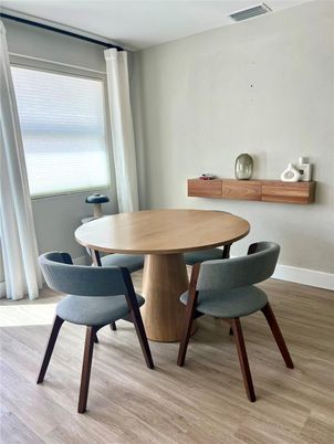 Dining room, Interior, Wood Texture Flooring