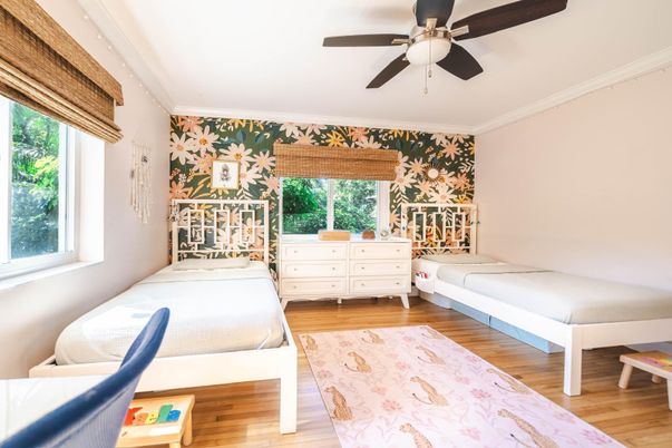 Bedroom, Interior, Wood Texture Flooring