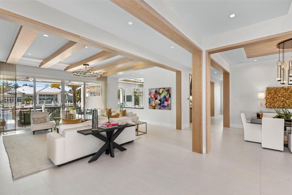 Dining room, Interior, Living room, Pendant Lights, Recessed Lighting