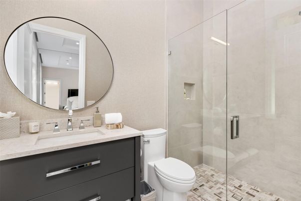 Bathroom, Glass Shower, Interior