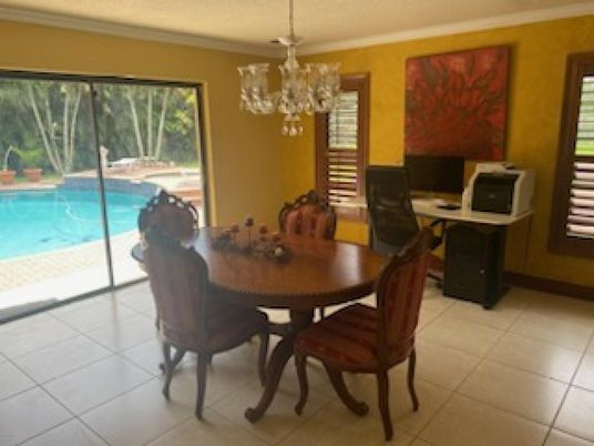 Chandelier, Dining room, Interior