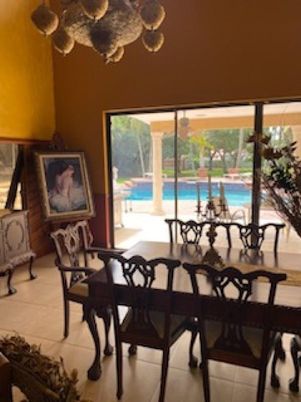 Dining room, Interior, Pool, Wooden Walls
