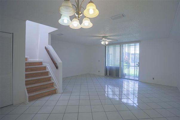 Chandelier, Empty room, Interior