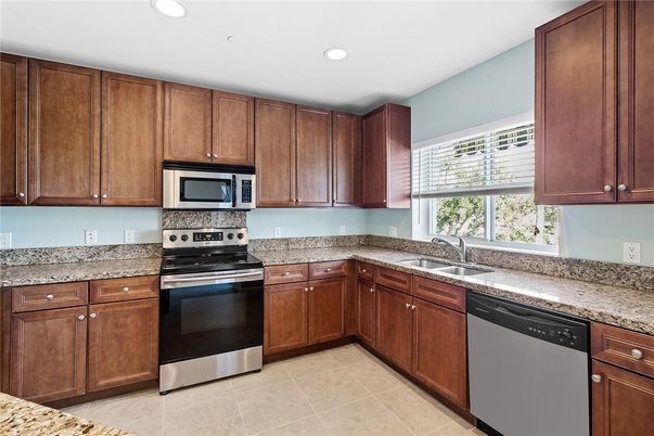 Interior, Kitchen, Recessed Lighting, Stainless Steel Appliances