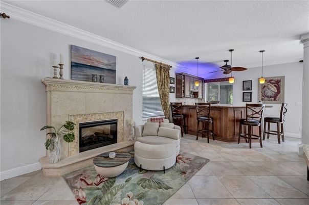 Fireplace, Interior, Pendant Lights
