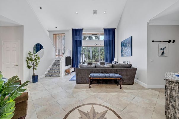 Interior, Living room, Recessed Lighting