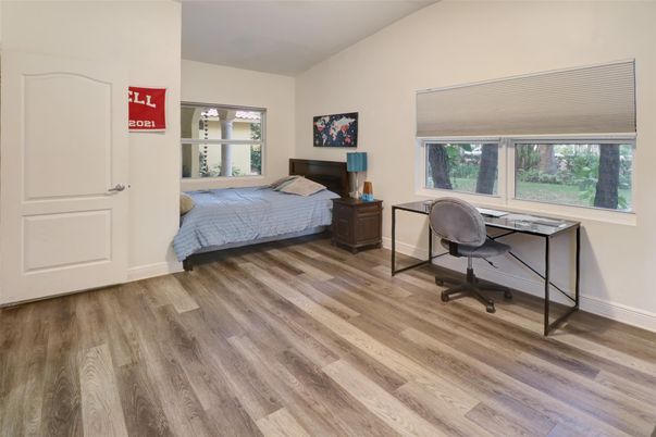 Bedroom, Home Office, Interior, Wood Texture Flooring