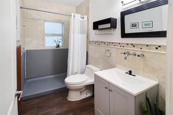 Bathroom, Interior, Wood Texture Flooring