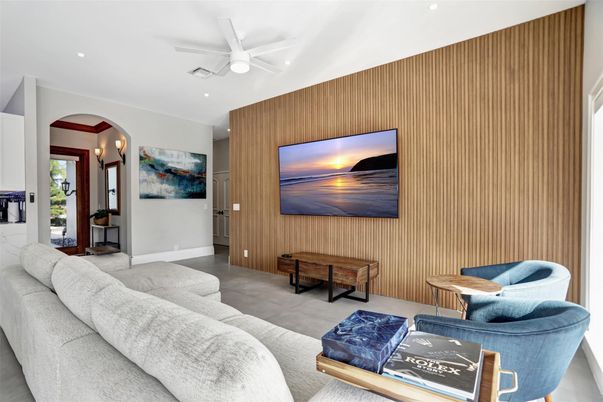 Interior, Living room, Recessed Lighting