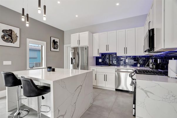 Interior, Kitchen, Recessed Lighting, Stainless Steel Appliances