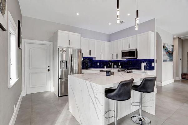 Interior, Kitchen, Pendant Lights, Recessed Lighting, Stainless Steel Appliances