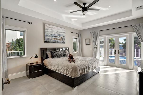 Bedroom, Interior, Recessed Lighting