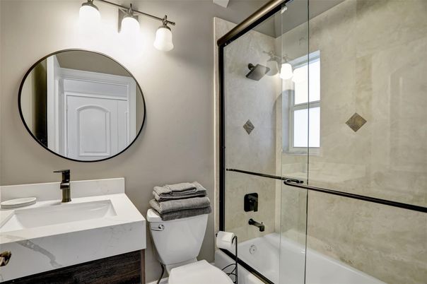 Bathroom, Glass Shower, Interior