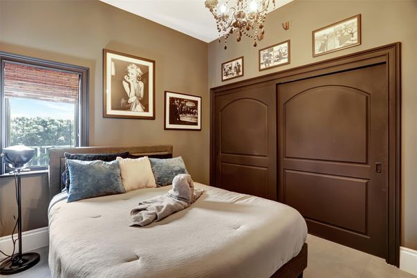 Bedroom, Chandelier, Interior