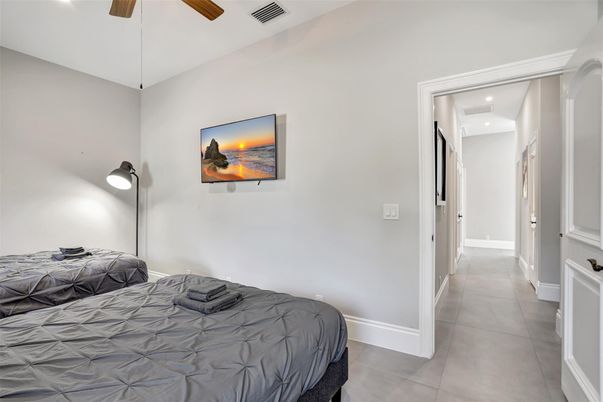 Bedroom, Interior, Recessed Lighting