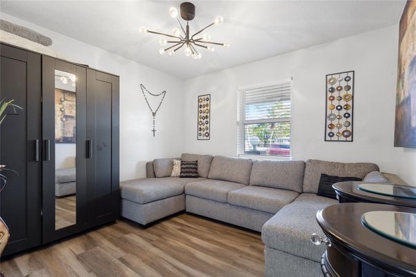 Interior, Living room, Pendant Lights, Wood Texture Flooring