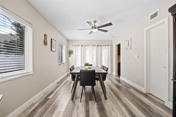 Dining room, Interior, Wood Texture Flooring