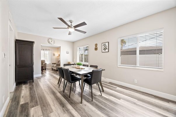 Dining room, Interior, Wood Texture Flooring