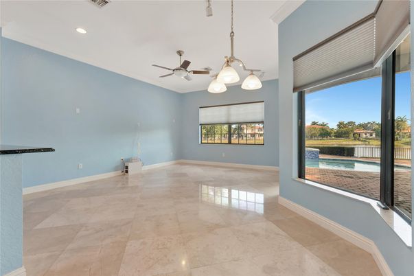 Empty room, Interior, Pendant Lights, Recessed Lighting