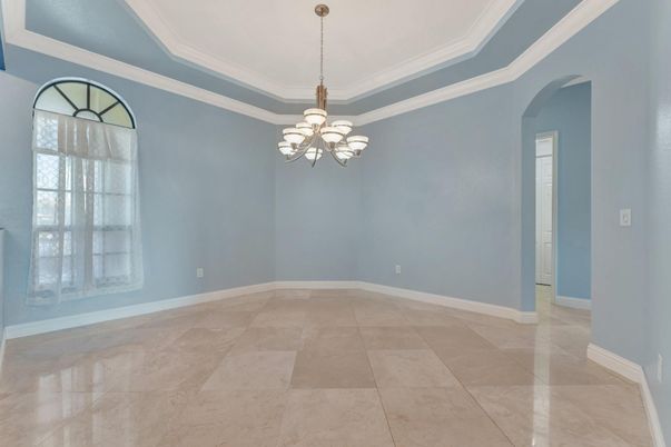 Chandelier, Empty room, Interior