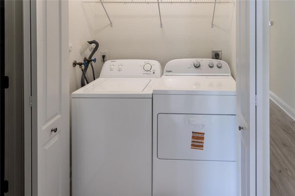 Interior, Utility Closets, Washer, Wood Texture Flooring