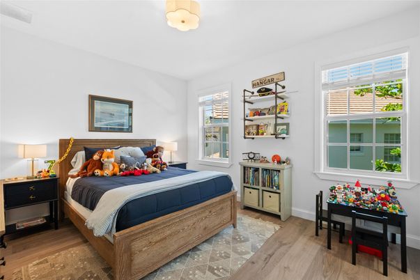 Bedroom, Interior, Wood Texture Flooring