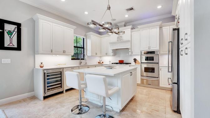 Interior, Kitchen, Pendant Lights, Recessed Lighting, Stainless Steel Appliances