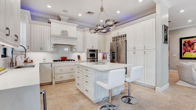 Interior, Kitchen, Pendant Lights, Recessed Lighting, Stainless Steel Appliances