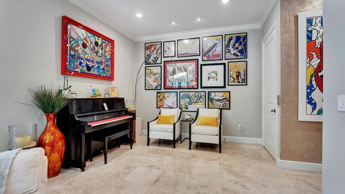 Interior, Piano, Recessed Lighting