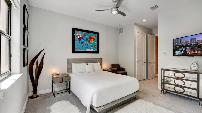 Bedroom, Interior, Recessed Lighting