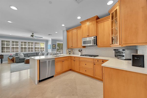Interior, Kitchen, Living room, Recessed Lighting