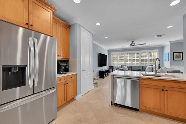 Interior, Kitchen, Recessed Lighting, Stainless Steel Appliances