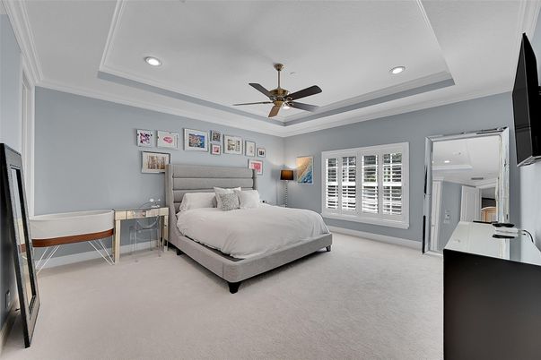 Bedroom, Interior, Recessed Lighting