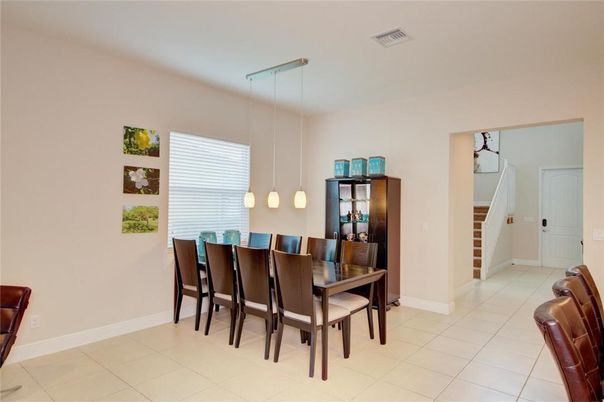 Dining room, Interior, Pendant Lights